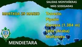 Foto Mendietara-Pipaón –CERVERA (1.384 mts)---Leza- Araba. Mañanera